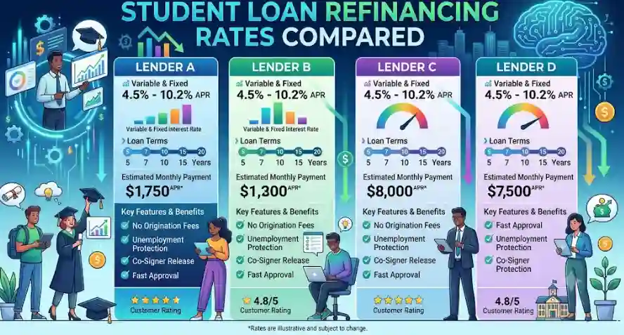 Student Loan Refinancing Rates Compared