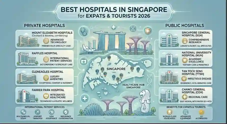 Best Hospitals in Singapore for Expats & Tourists 2026: Top Picks