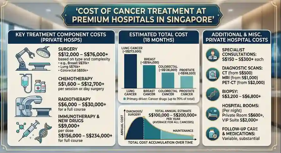 Cost of Cancer Treatment at Premium Hospitals in Singapore
