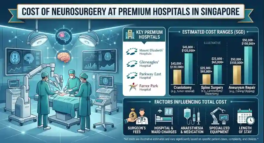 Cost of Neurosurgery at Premium Hospitals in Singapore