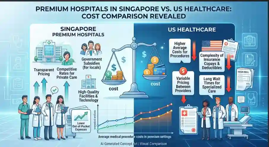 Premium Hospitals in Singapore Vs. US Healthcare: Cost Comparison Revealed