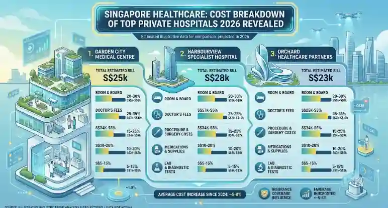 Singapore Healthcare: Cost Breakdown of Top Private Hospitals 2026 Revealed